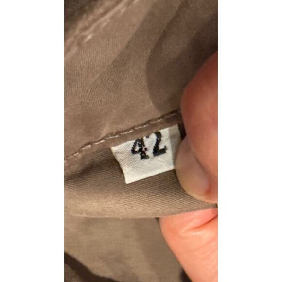 CLOSED Size 42 Made In Italy Brown Velvet Shorts Barry High Rise Pleated Pockets - Picture 9 of 9